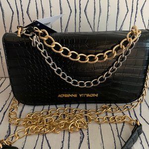 Adrienne Vittadini Crossbody Black Bag
